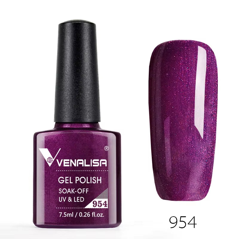 Nail Gel Polish Semi Permanent Gellack Nail Art Salon 120 Color Glitter 7.5Ml Soak off Organic UV LED Nail Gel Varnish