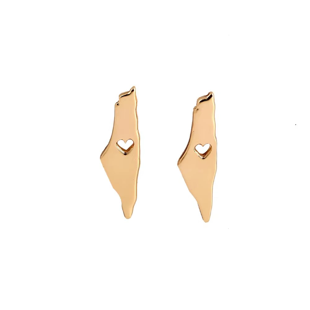 Israel Map Earrings Israel Jewelry Earrings for Women Pendientes Mujer Moda
