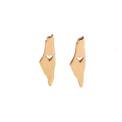 Israel Map Earrings Israel Jewelry Earrings for Women Pendientes Mujer Moda