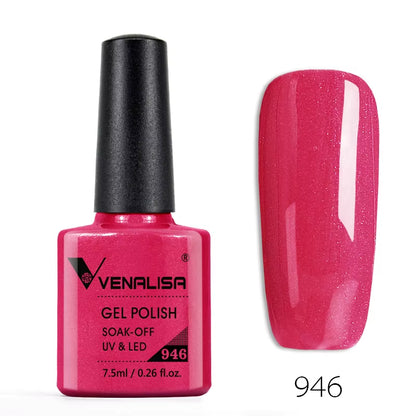 Nail Gel Polish Semi Permanent Gellack Nail Art Salon 120 Color Glitter 7.5Ml Soak off Organic UV LED Nail Gel Varnish