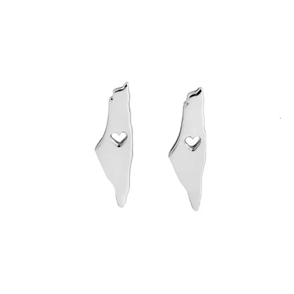 Israel Map Earrings Israel Jewelry Earrings for Women Pendientes Mujer Moda