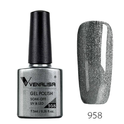 Nail Gel Polish Semi Permanent Gellack Nail Art Salon 120 Color Glitter 7.5Ml Soak off Organic UV LED Nail Gel Varnish