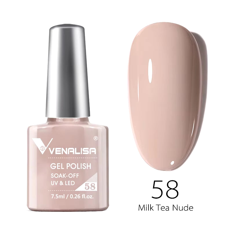 Nail Gel Polish Semi Permanent Gellack Nail Art Salon 120 Color Glitter 7.5Ml Soak off Organic UV LED Nail Gel Varnish