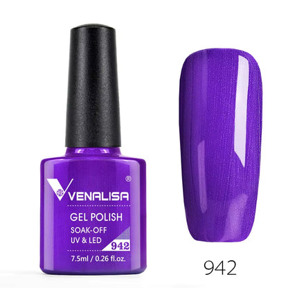 Nail Gel Polish Semi Permanent Gellack Nail Art Salon 120 Color Glitter 7.5Ml Soak off Organic UV LED Nail Gel Varnish