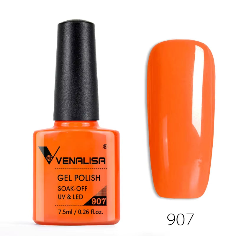 Nail Gel Polish Semi Permanent Gellack Nail Art Salon 120 Color Glitter 7.5Ml Soak off Organic UV LED Nail Gel Varnish