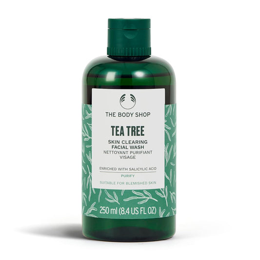 Tea Tree Skin Clearing Facial Wash - Purifying Vegan Cleanser for Oily and Blemished Skin - 8.4 Oz