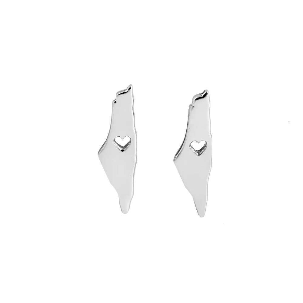 Israel Map Earrings Israel Jewelry Earrings for Women Pendientes Mujer Moda