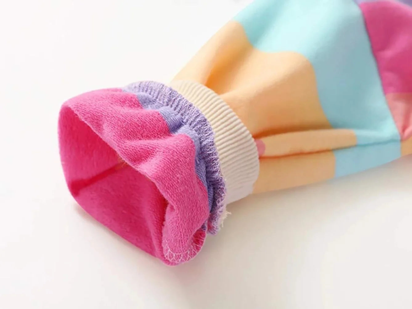 Lovebay Kids Girl Rainbow Pullover Hoodies Casual Hooded Sweatshirts Jumper Hoody Sweater Tops