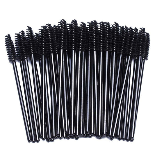 100 Disposable Eyelash Spoolies - Mascara Applicator and Lash Wand for Extensions and Eyebrows