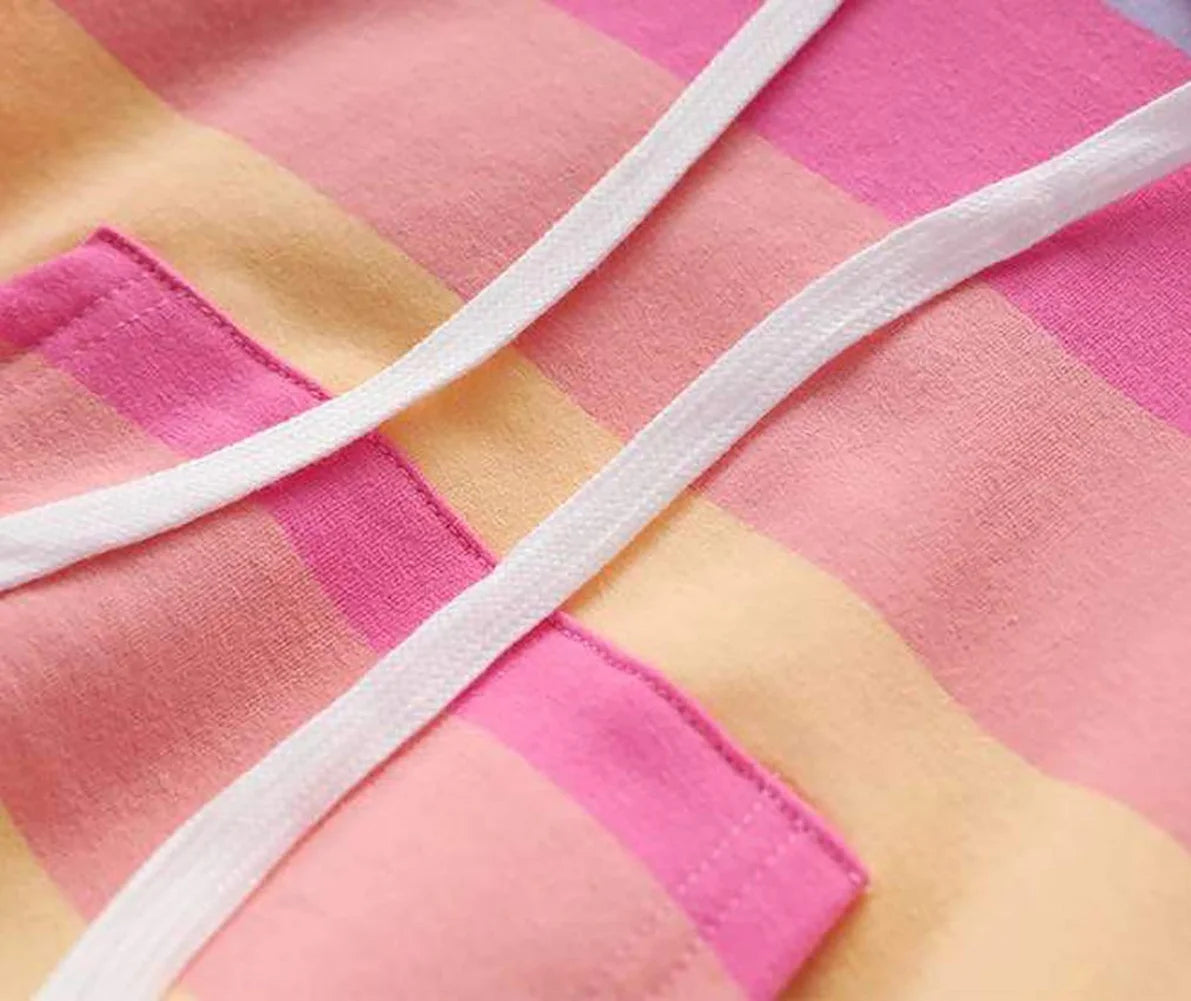 Lovebay Kids Girl Rainbow Pullover Hoodies Casual Hooded Sweatshirts Jumper Hoody Sweater Tops