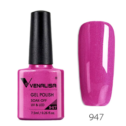 Nail Gel Polish Semi Permanent Gellack Nail Art Salon 120 Color Glitter 7.5Ml Soak off Organic UV LED Nail Gel Varnish