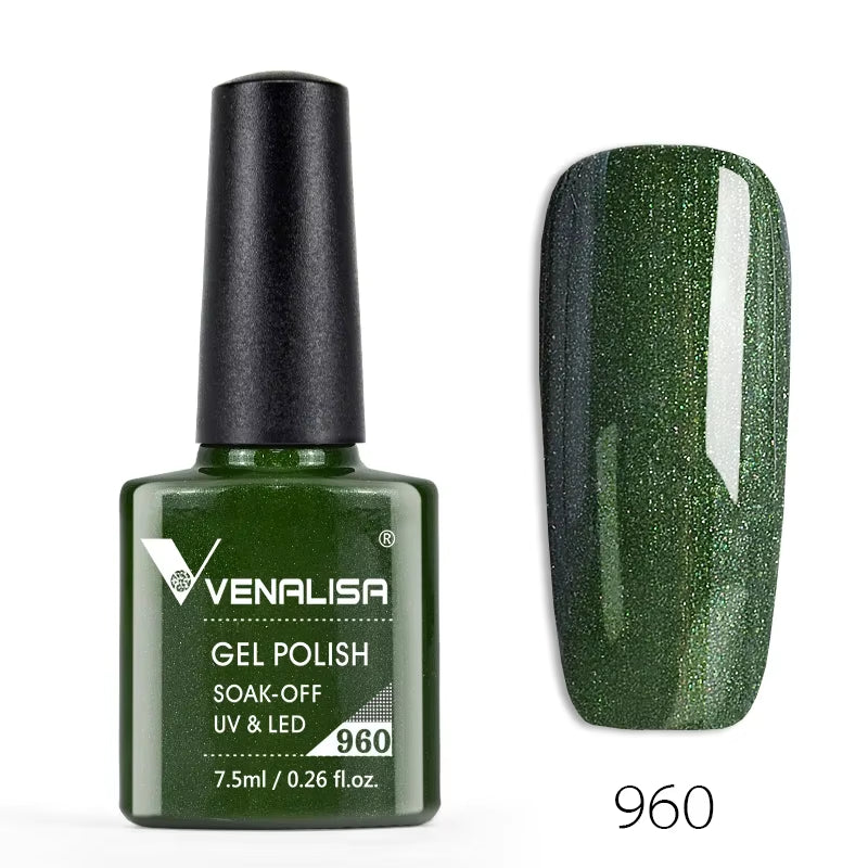 Nail Gel Polish Semi Permanent Gellack Nail Art Salon 120 Color Glitter 7.5Ml Soak off Organic UV LED Nail Gel Varnish