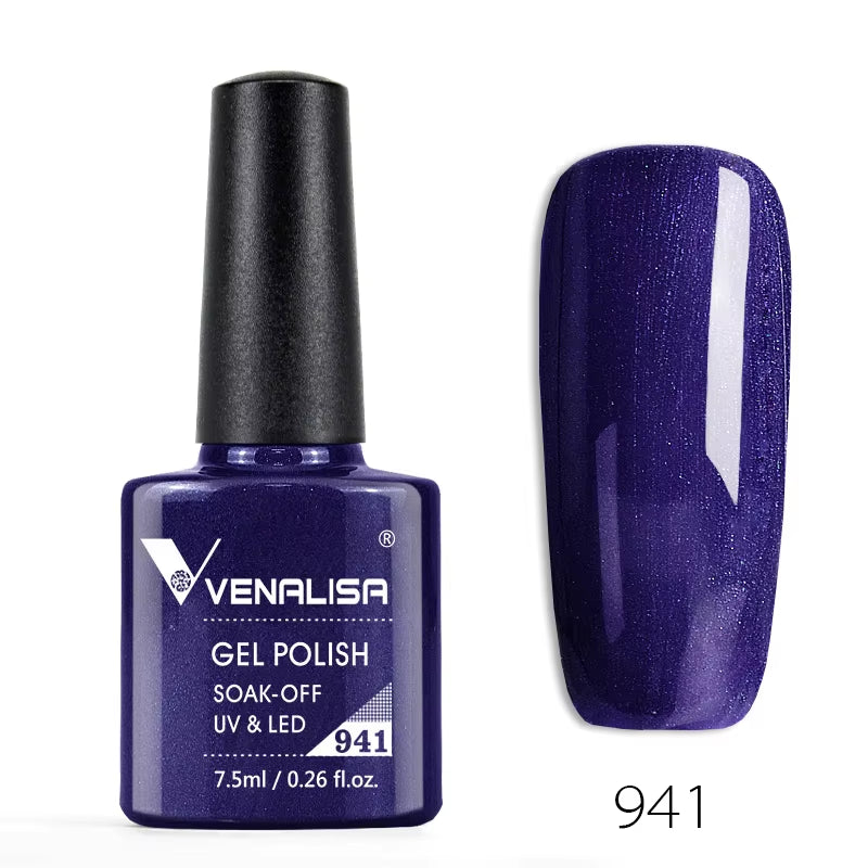 Nail Gel Polish Semi Permanent Gellack Nail Art Salon 120 Color Glitter 7.5Ml Soak off Organic UV LED Nail Gel Varnish